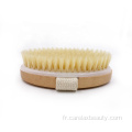 Brosse de nettoyage de baignoire en bois de hêtre de haute qualité